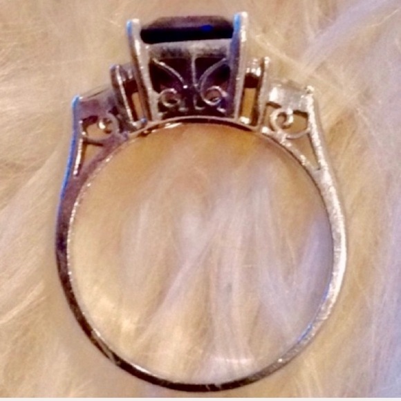 Dark Mystifying Tanzanite Emerald Cut Ring Gorgeous! - Picture 10 of 16